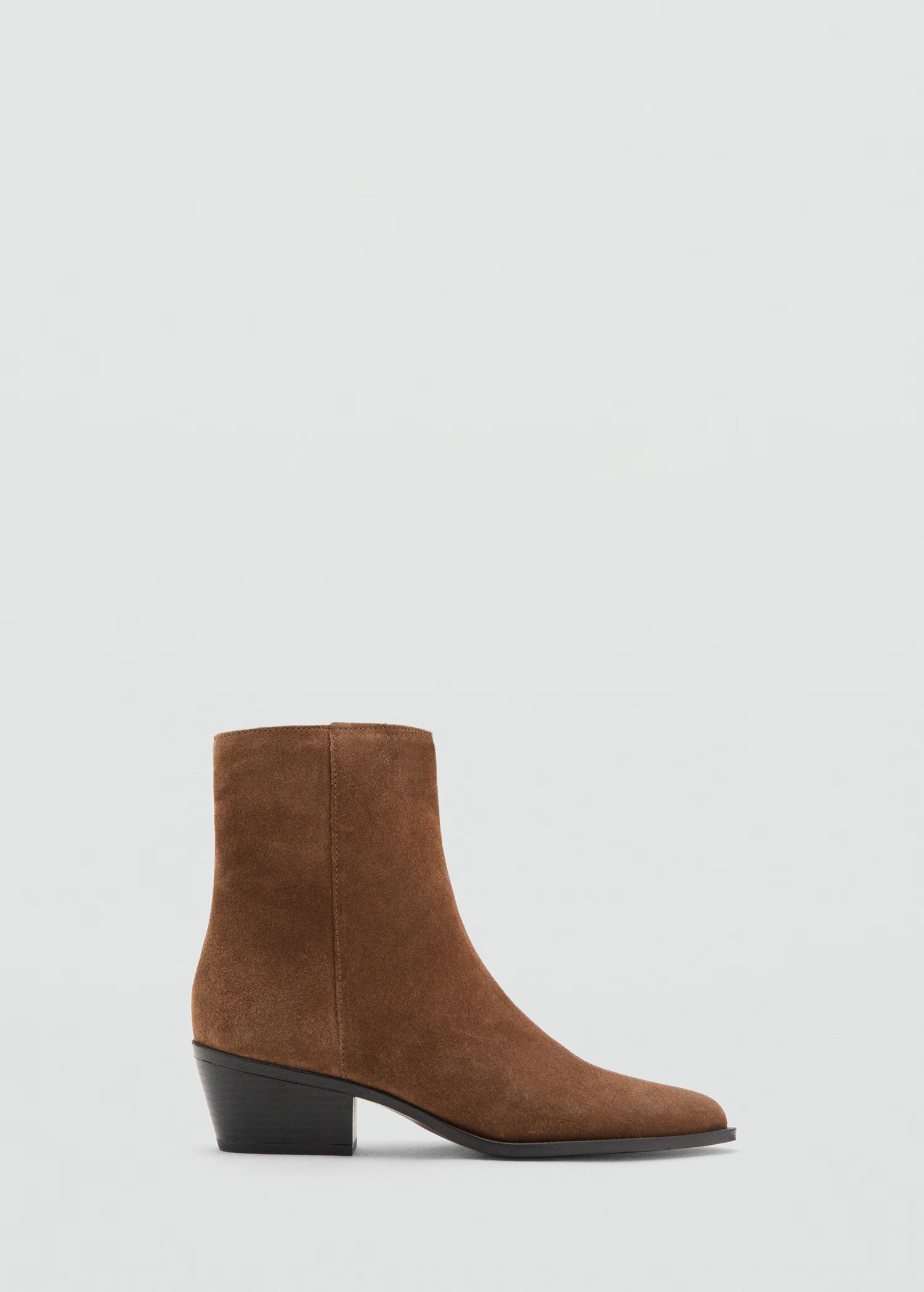 Heel suede ankle boot - Women | MANGO USA | Mango (US/MX/AU)