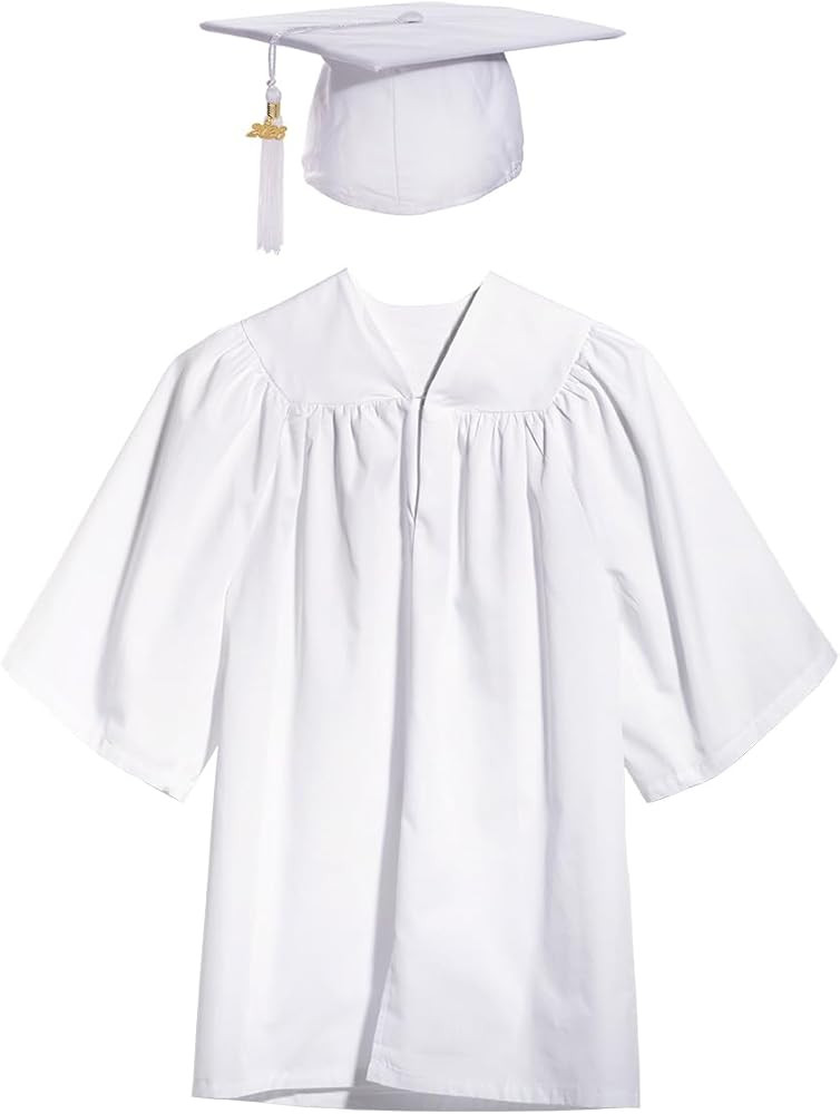 Child Matte Graduation Sets, Cap, Gown, Tassel, Charm | Amazon (US)