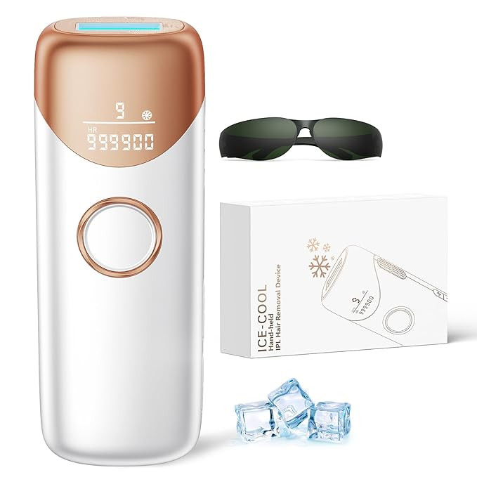 Ubroo Laser Hair Removal with 5℃ Ice Cooling,Hand-held Hair Removal Device IPL Hair Removal for... | Amazon (US)