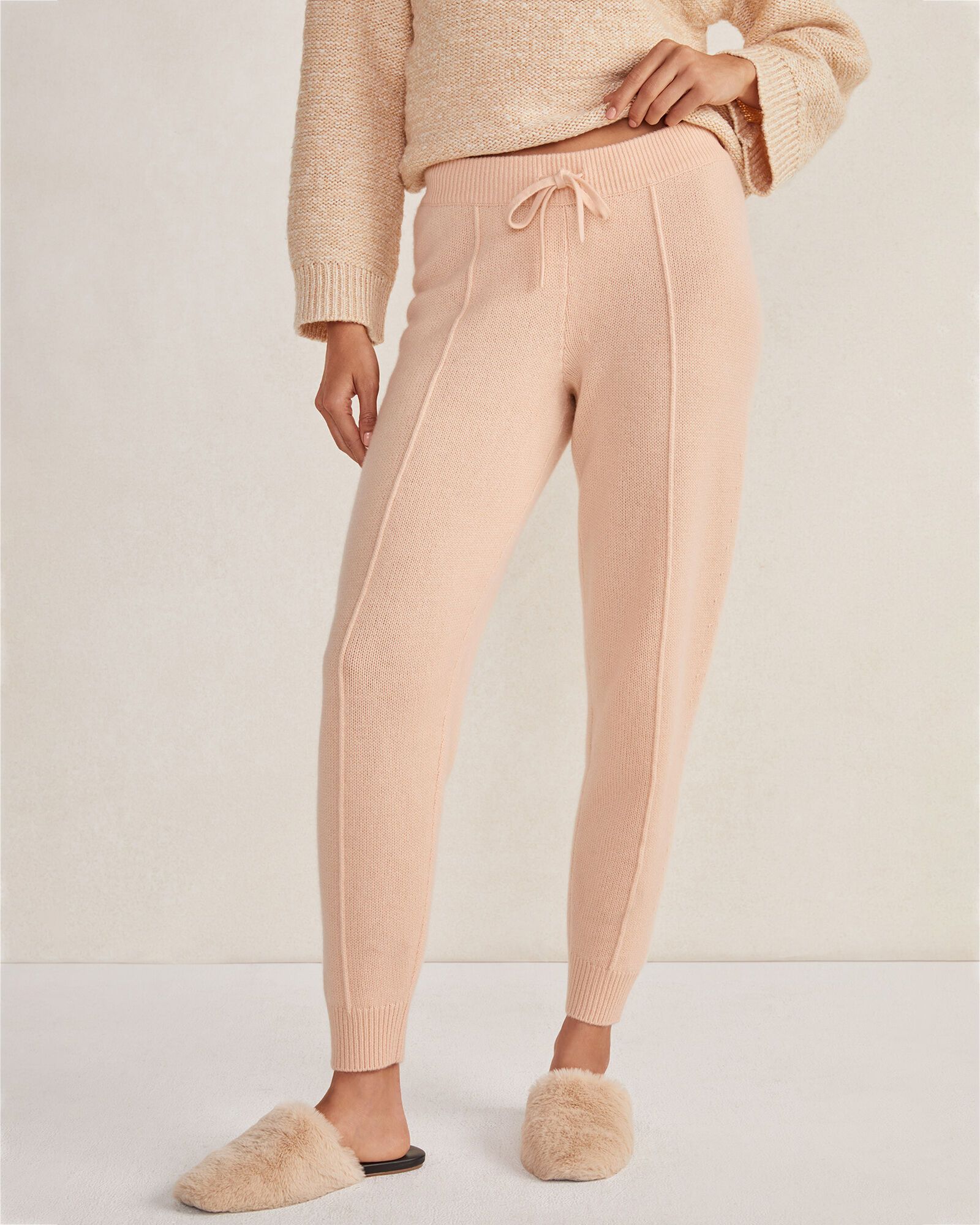 Cashmere Pintuck Joggers | Haven Well Within