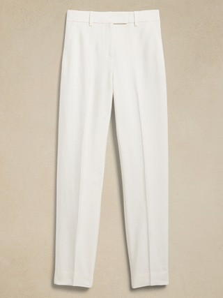 High-Rise Italian Viscose-Linen Pant | Banana Republic (US)