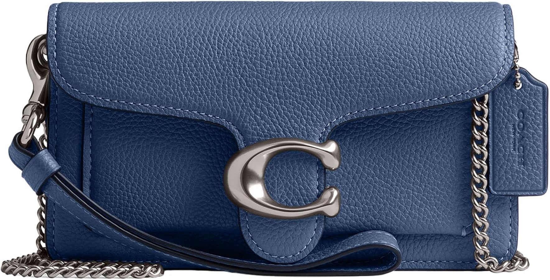 COACH womens Polished Pebble Tabby Wristlet | Amazon (US)