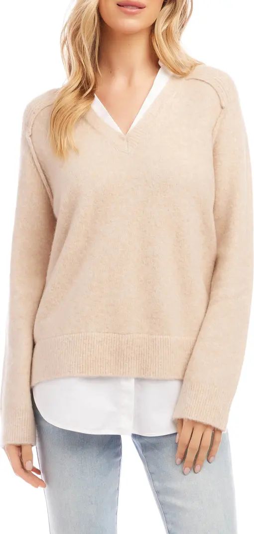 Mixed Media Layered Sweater | Nordstrom