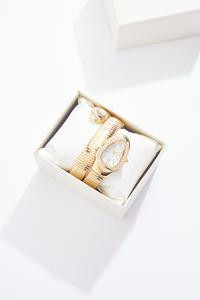 Cato Fashions | Cato Gold Coil Band Boxed Watch | Cato Fashions