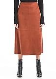 Max Studio Women's Faux Suede A-Line Midi Skirt, Chocolate, Medium at Amazon Women’s Clothing s... | Amazon (US)