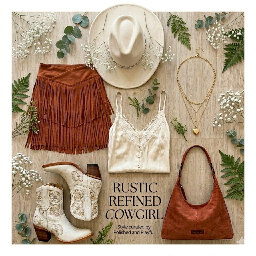 The perfect blend of country and chic! Wear it to a concert or a night on the town. #country #concert #countryconcertoutfit
*boots in image are from bootbarn, but couldn’t find them anywhere on LTK

#LTKootd #LTKMidsize #LTKTravel