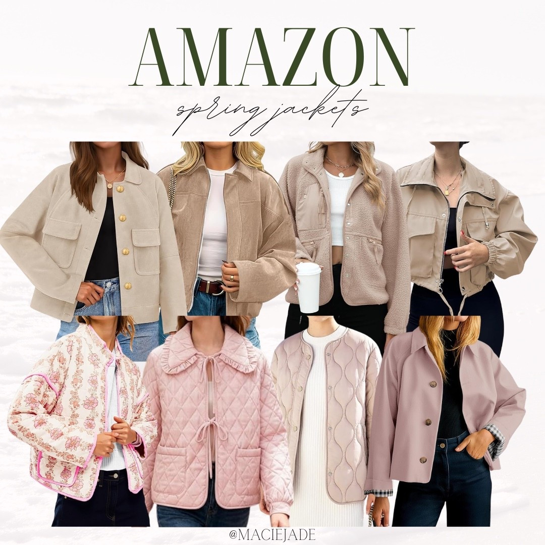 These jackets are perfect to transition from winter to spring! 🌸 Amazon finds, amazon find, Amazon fashion, Amazon spring fashion, spring jackets, spring jacket 

#LTKootd #LTKSeasonal