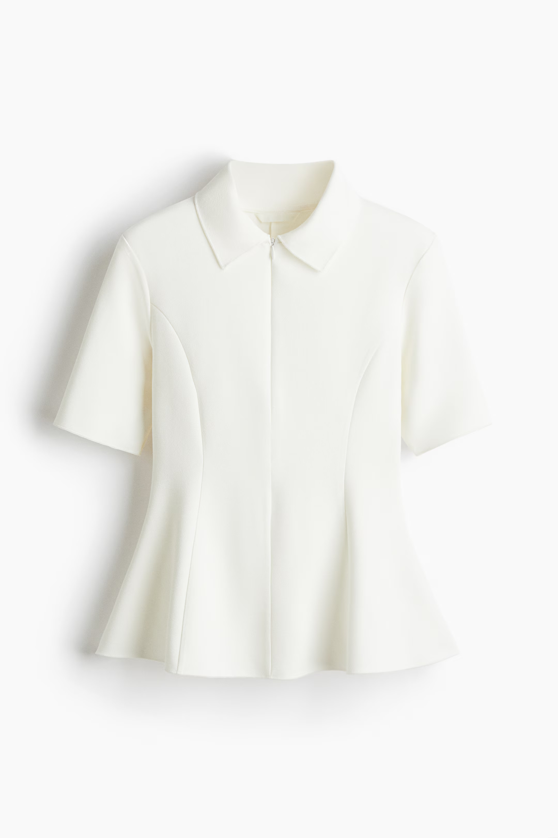 Collared interlock top | H&M (UK, MY, IN, SG, PH, TW, HK)
