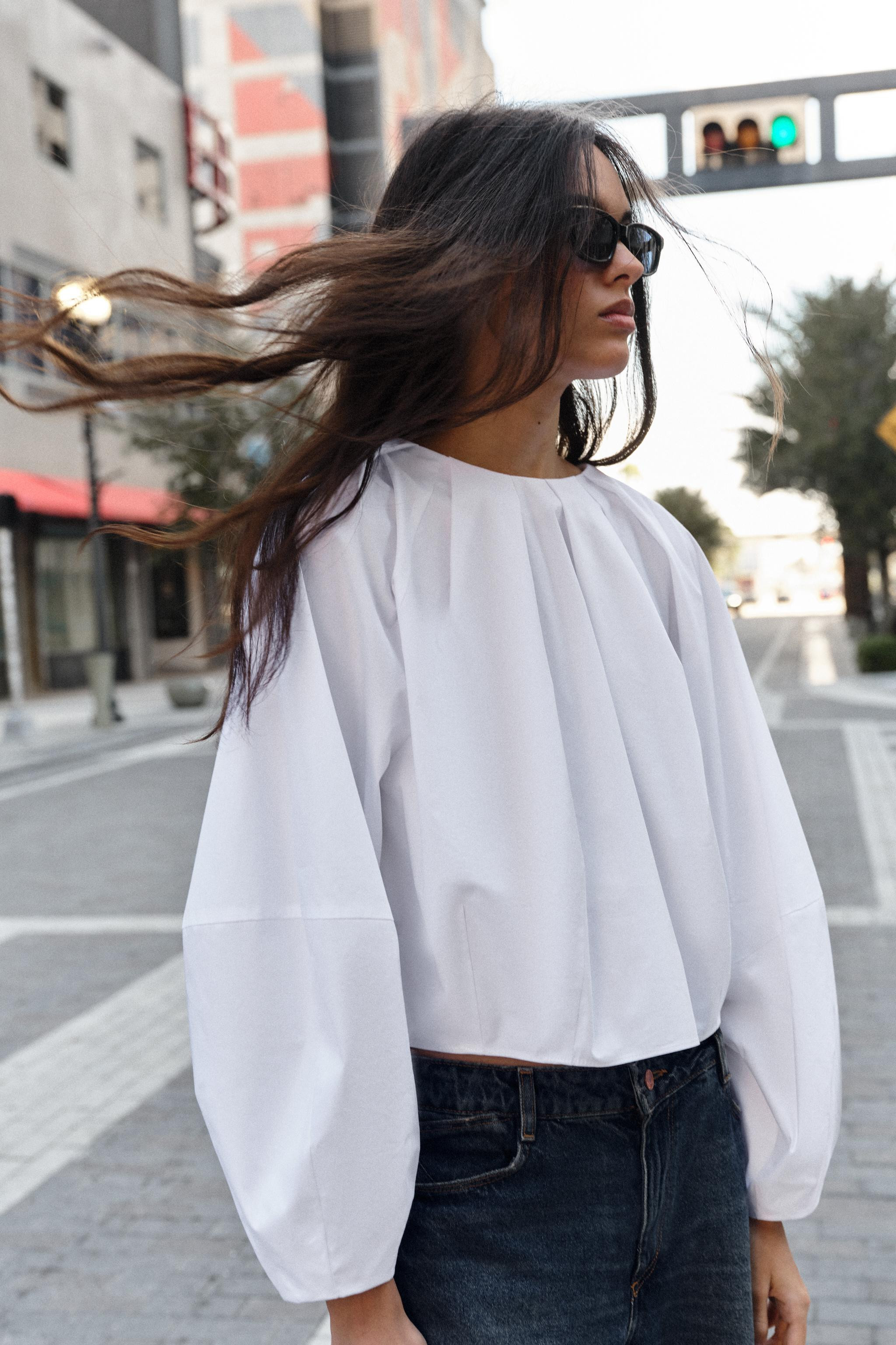 BALLOON POPLIN SHIRT | Zara US