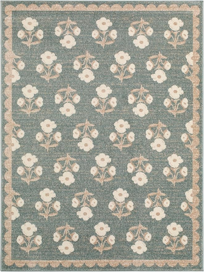 Livabliss x Jenni Yolo Home Louise Modern Area Rug, 2'7" x 7'3", Sage/Brown | Amazon (US)