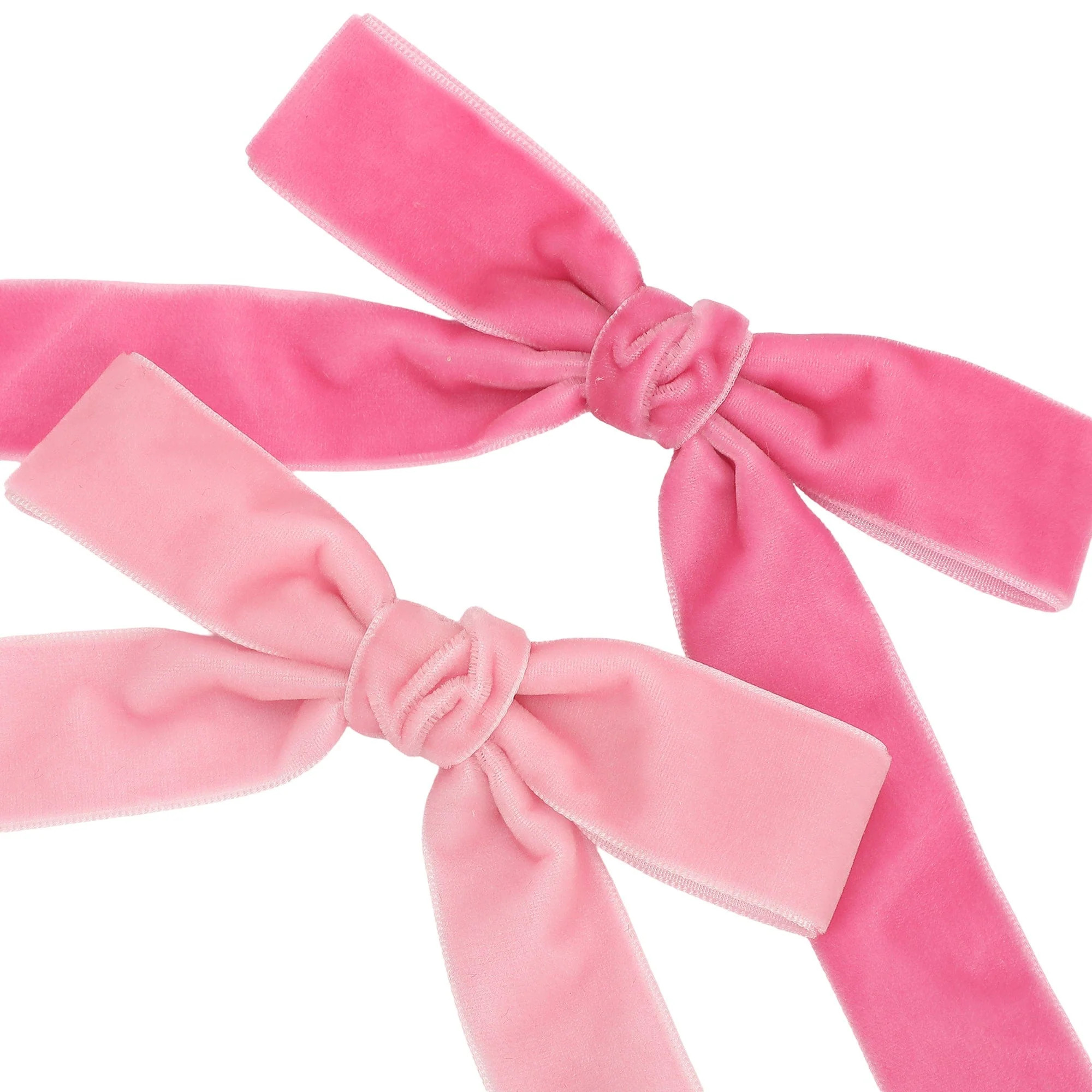 Pink Velvet Bow Clip-On Set | Packed Party | Packed Party