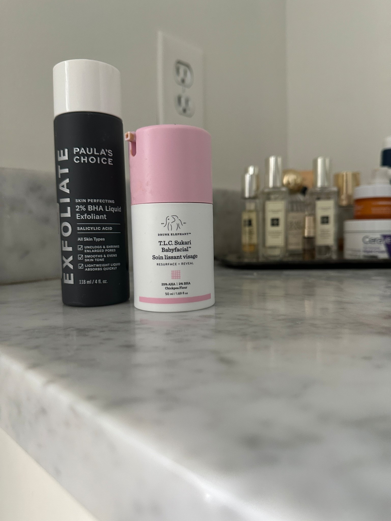 Two more products I love.   

If I remembered, I would do this drunk elephant mask weekly..it really is good. 

And this Paula’s Choice bha exfoliant is a cult classic for a reason. I especially love when I start to break out because this helps wipe it out.  I tend to use 2 times a week when I’m not putting on retrinal/retinol. 

Skincare favorites, skincare, favorite skincare products, Sephora 

#LTKdayinmylife #LTKselfcare #LTKOver40