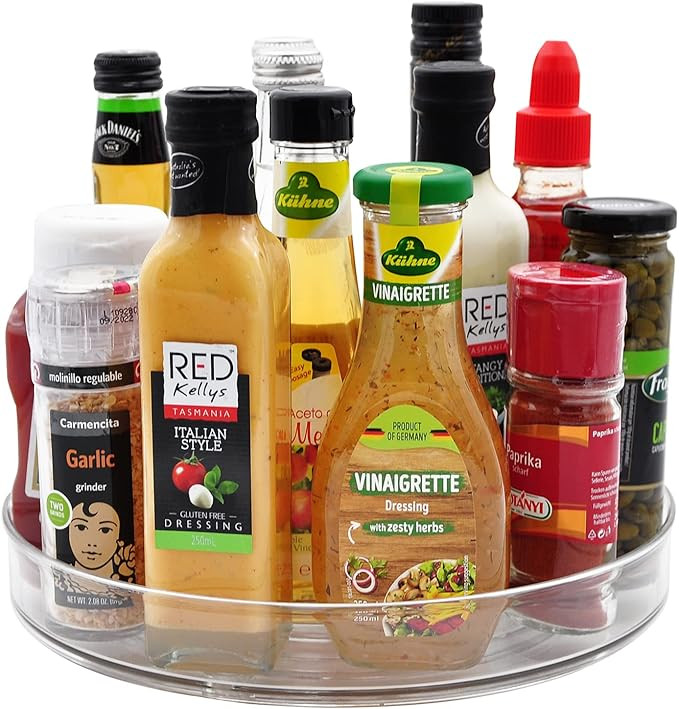 Large Lazy Susan Rotating Turntable Organizer - for Kitchen, Pantry, Cabinet, Dining Table, Fridg... | Amazon (US)