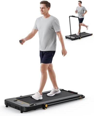 Amazon.com: UREVO 2 in 1 Under Desk Treadmill, 2.5HP Folding Electric Treadmill Walking Jogging M... | Amazon (US)