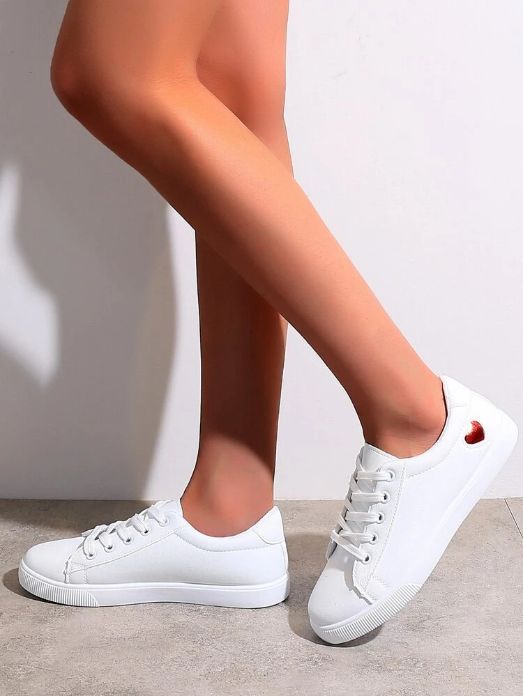 Heart Pattern Skate Shoes | SHEIN