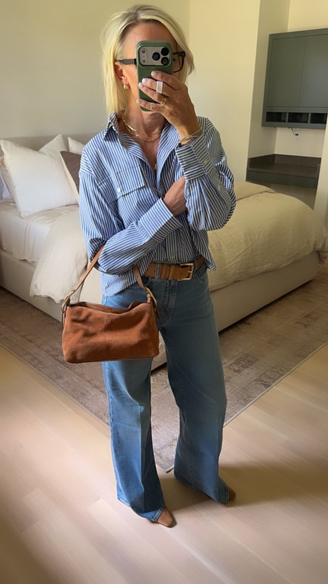 A fave look from @jcrew 
New arrivals

These denim come in three length options.
I’m 5‘6“ tall and this time I chose the tall version because I wanted to wear with kitten heels.
It is true to size ￼

#LTKdayinmylife #LTKgrwm #LTKOver40