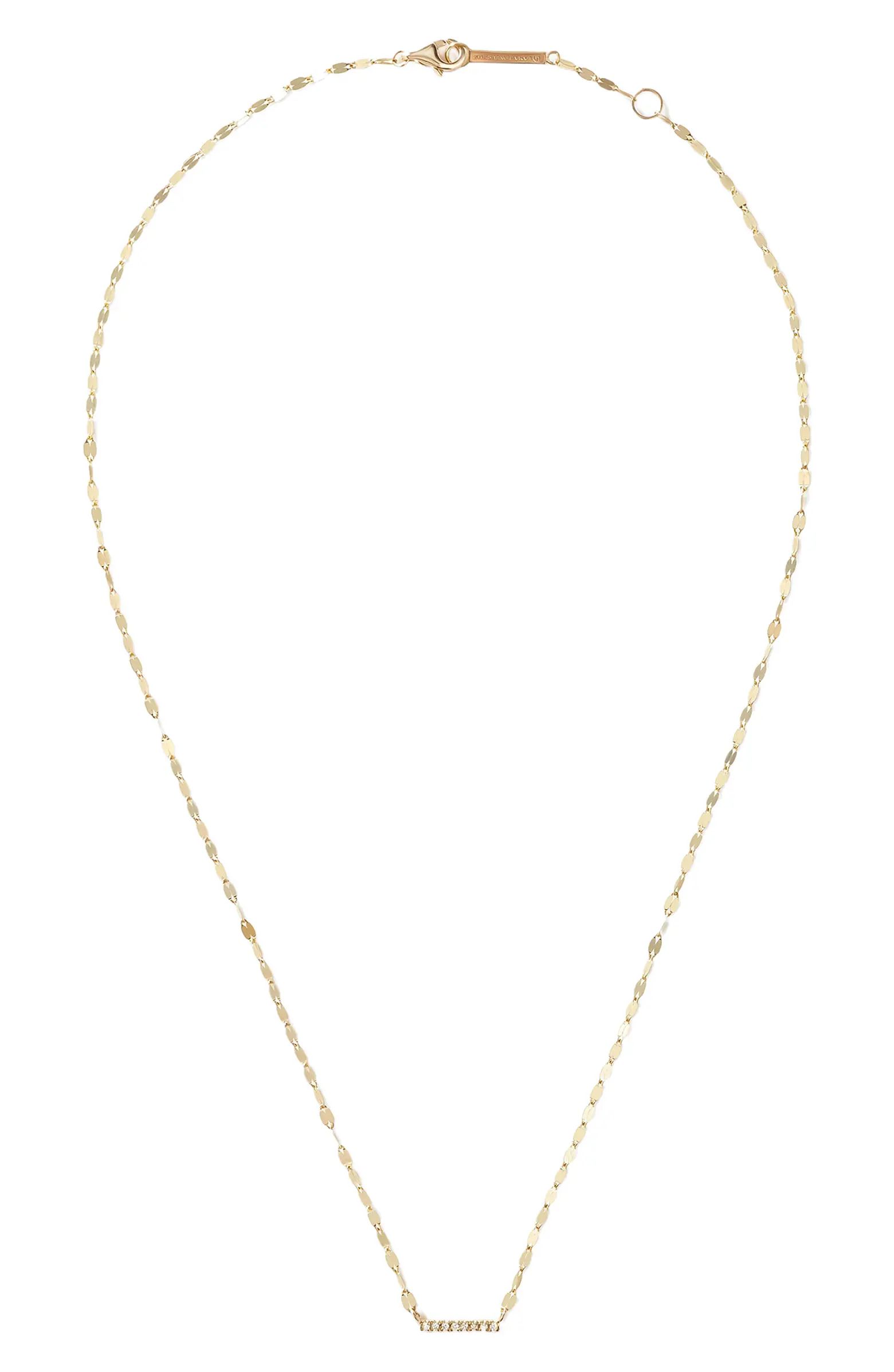 Flawless Mini Bar Diamond Pendant Necklace | Nordstrom