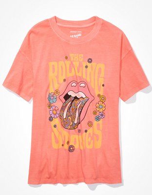 AE Oversized Rolling Stones Graphic Tee | American Eagle Outfitters (US & CA)