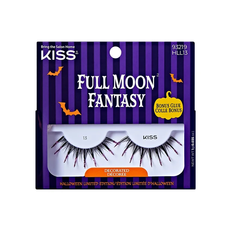 KISS Full Moon Fantasy, False Eyelashes, Devilish Delight, 14 mm, 1 Pair | Walmart (US)