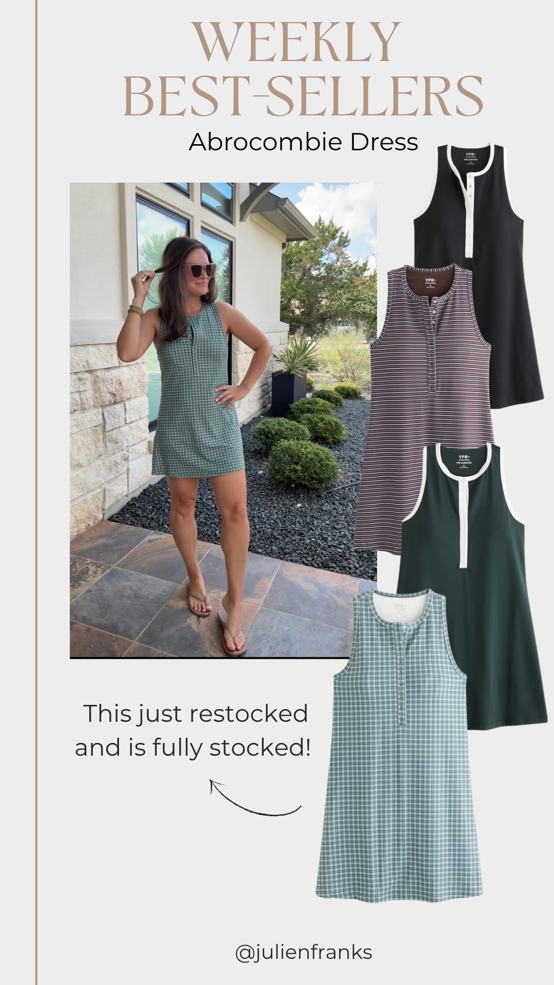 This is a perfect early fall tennis dress from @abercrombie! Built in bra, built in shorts you can pull down to use the restroom, comes in lengths and fit is amazing! I’m 5’3 in a large petite but really needed my normal M petite.

#LTKActive #LTKootd #LTKSeasonal