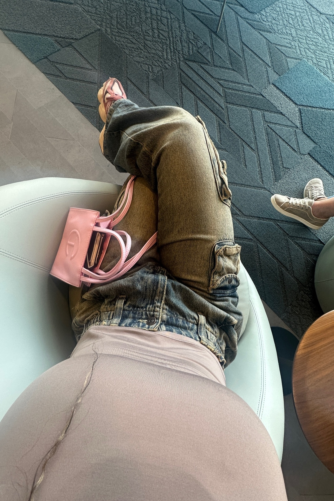 Y2K street style casual with a pop of pink. Telfar and new balance  

#LTKshoecrush #LTKitbag #LTKstyletip