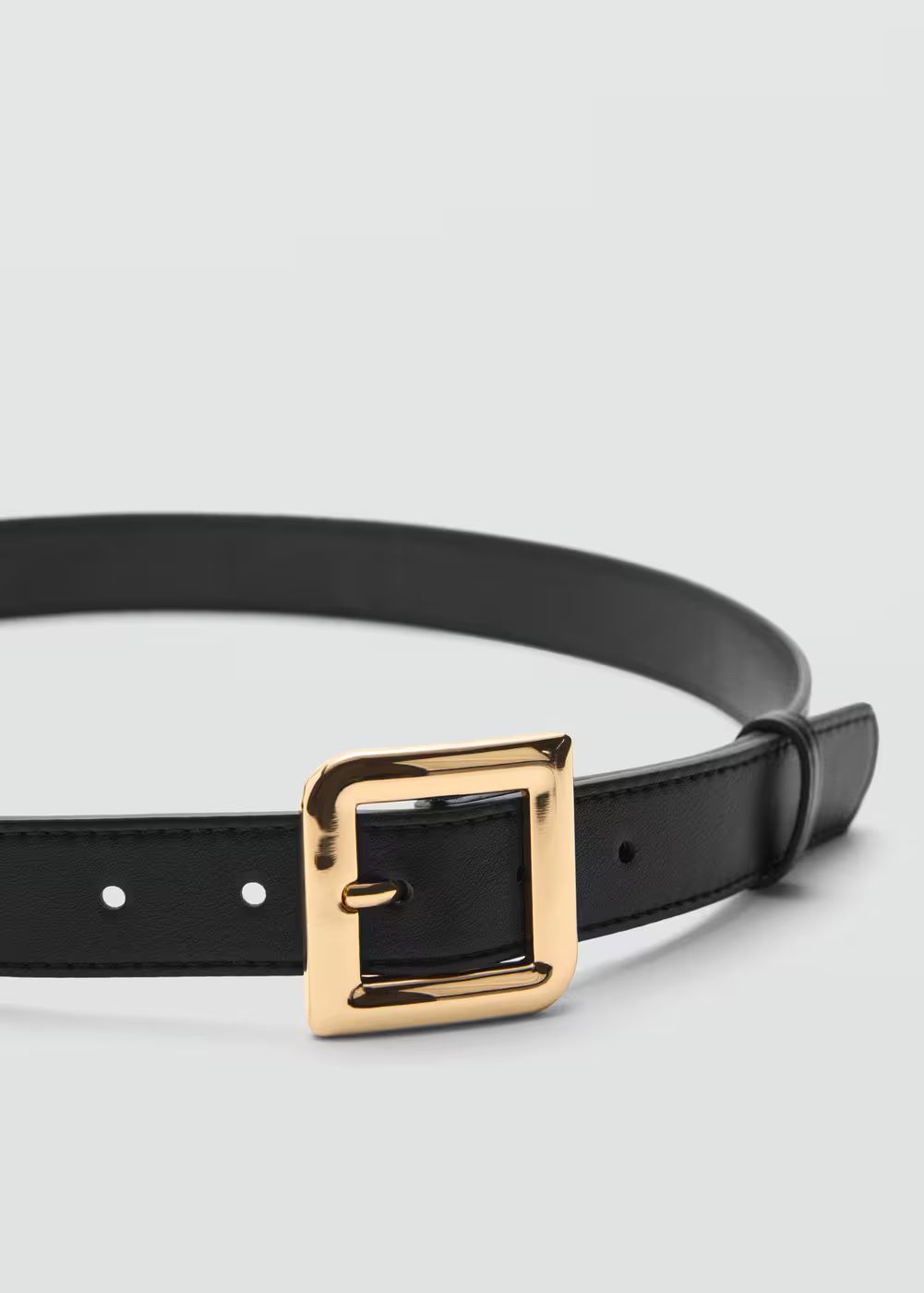 Square buckle belt -  Women | Mango USA | MANGO (US)