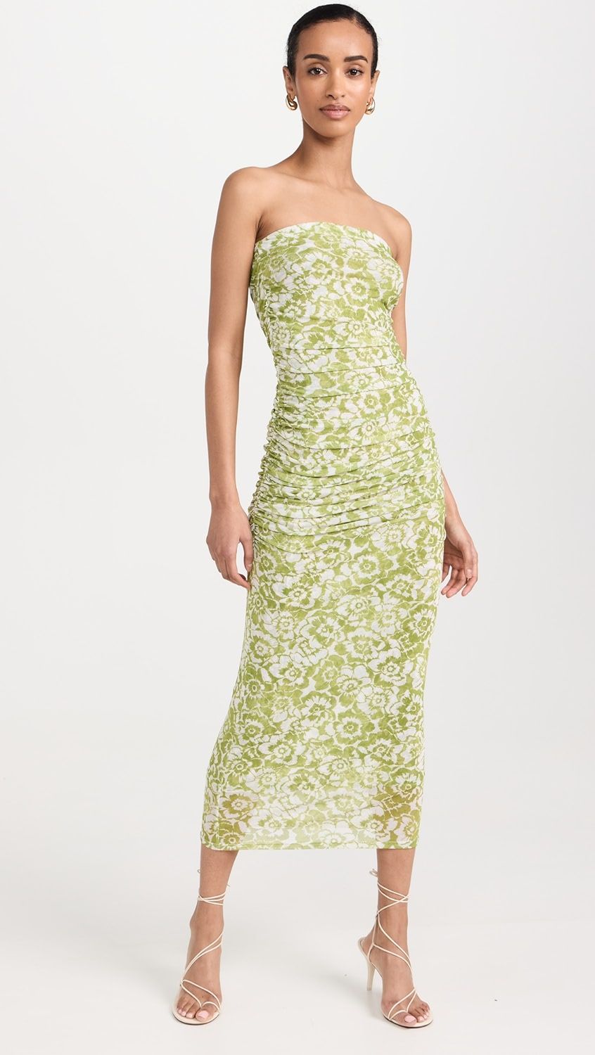 Kristina Mesh Dress In Lotus | Shopbop