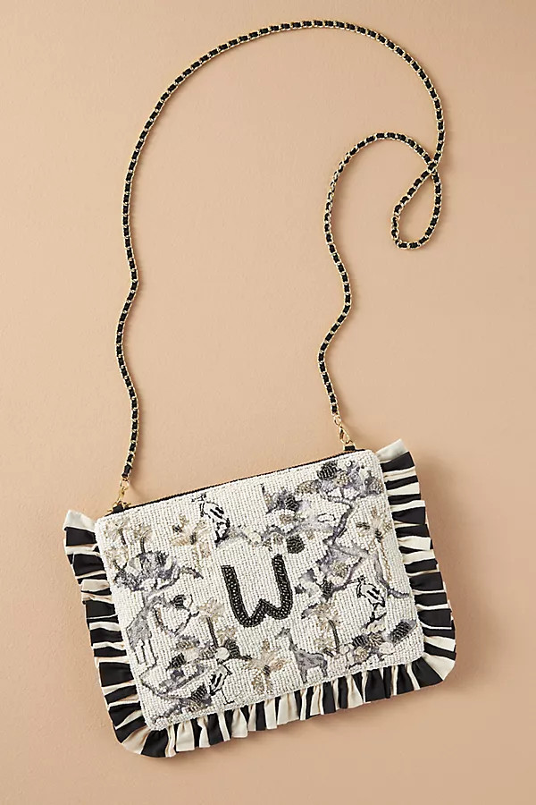 Beaded Monogram Clutch | Anthropologie (US)