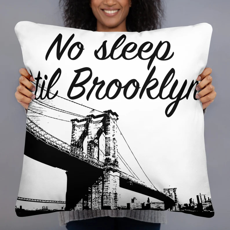 No Sleep 'til Brooklyn - Throw Pillow | Etsy (US)