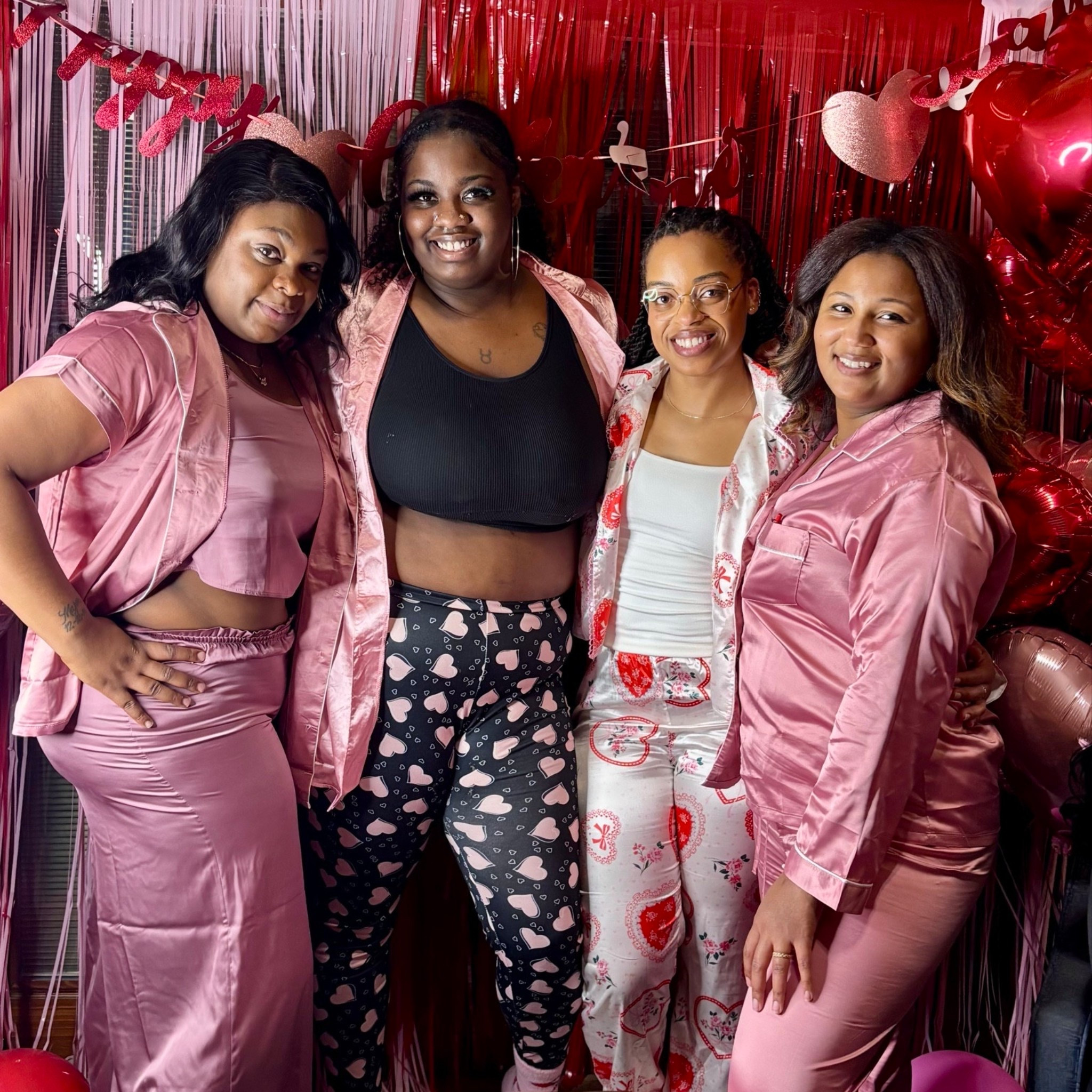 V-Day with the girls #valentinesday #valentinesoutfitwomen 

#LTKValentine