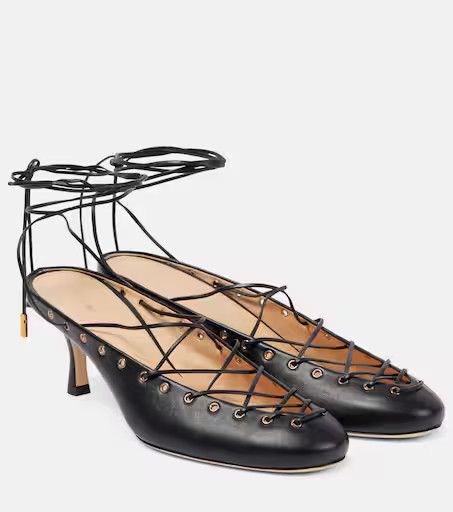 Ghillies leather lace-up pumps | Mytheresa (US/CA)