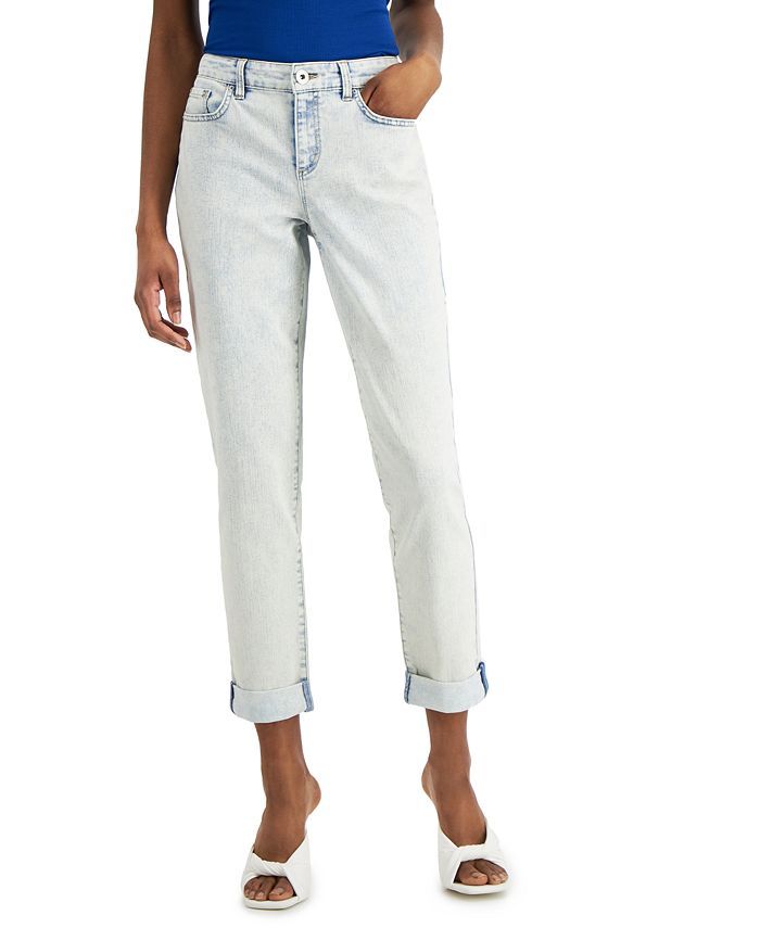 INC International Concepts Acid-Wash Mid-Rise Straight-Leg Jeans, Created for Macy's & Reviews - ... | Macys (US)