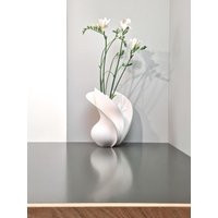 Abstract Flower Vase For Mantel, Modern Wavy With Layered Design, Futuristic Decoration Dry Display, New Home Useful Gift | Etsy (US)