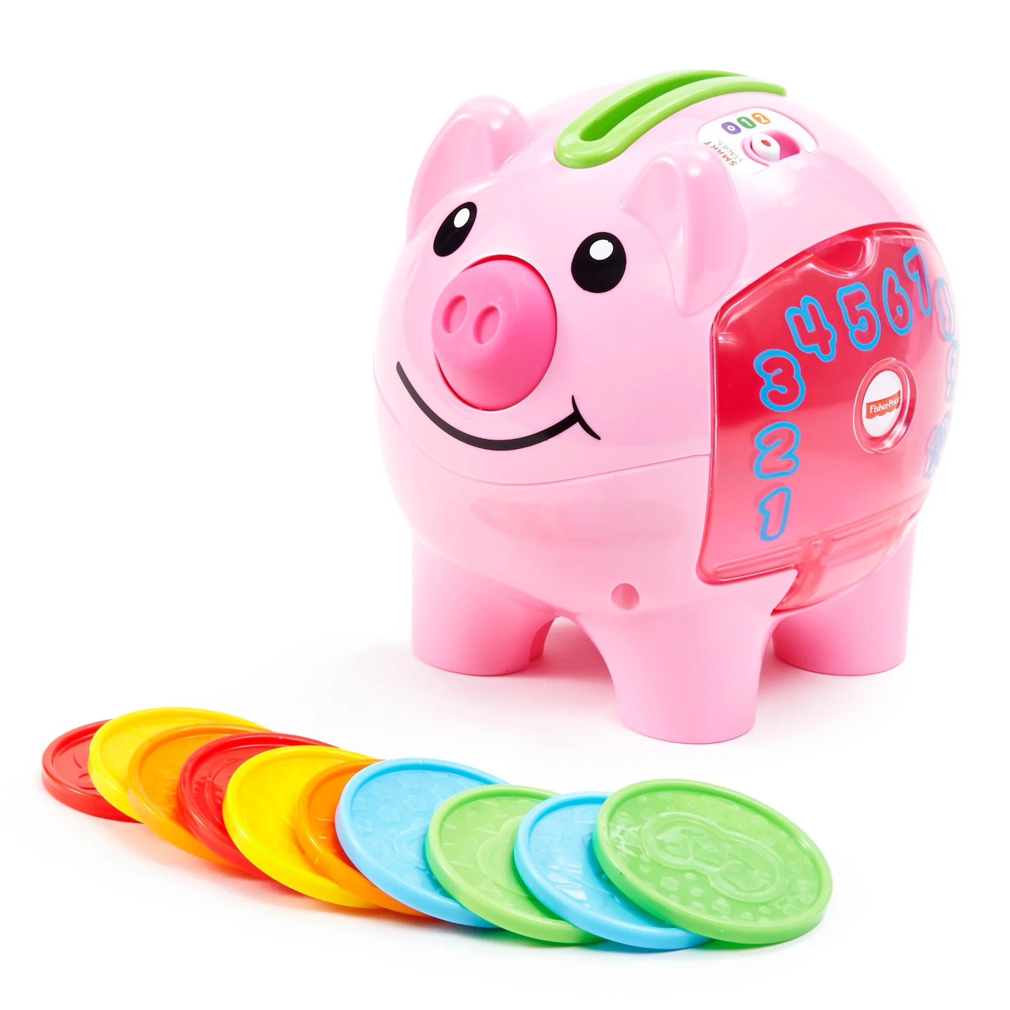 Fisher-Price Laugh & Learn Smart Stages Piggy Bank, Interactive Baby Toy | Walmart (US)