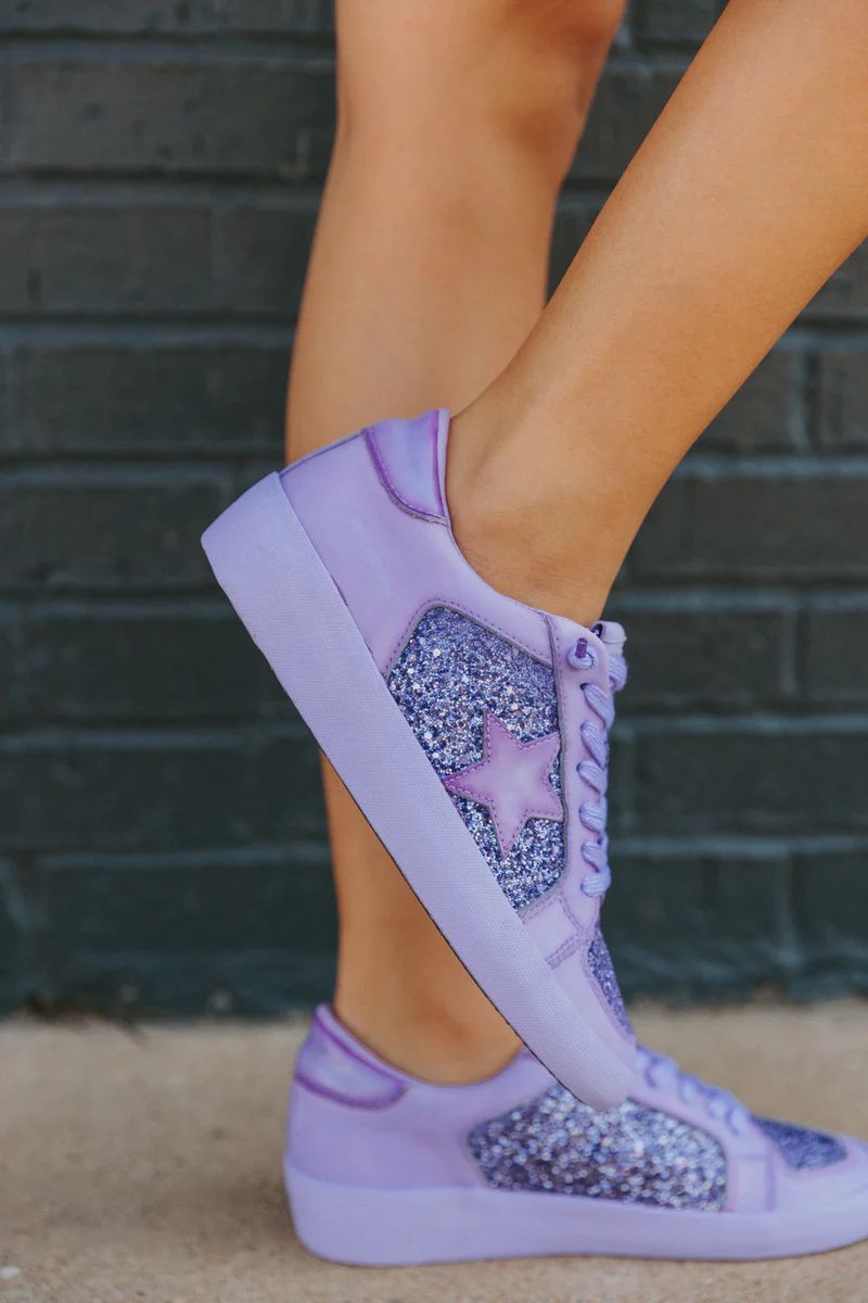 BuddyLove X Vintage Havana | Alexis Glitter Sneaker | Purple | BuddyLove