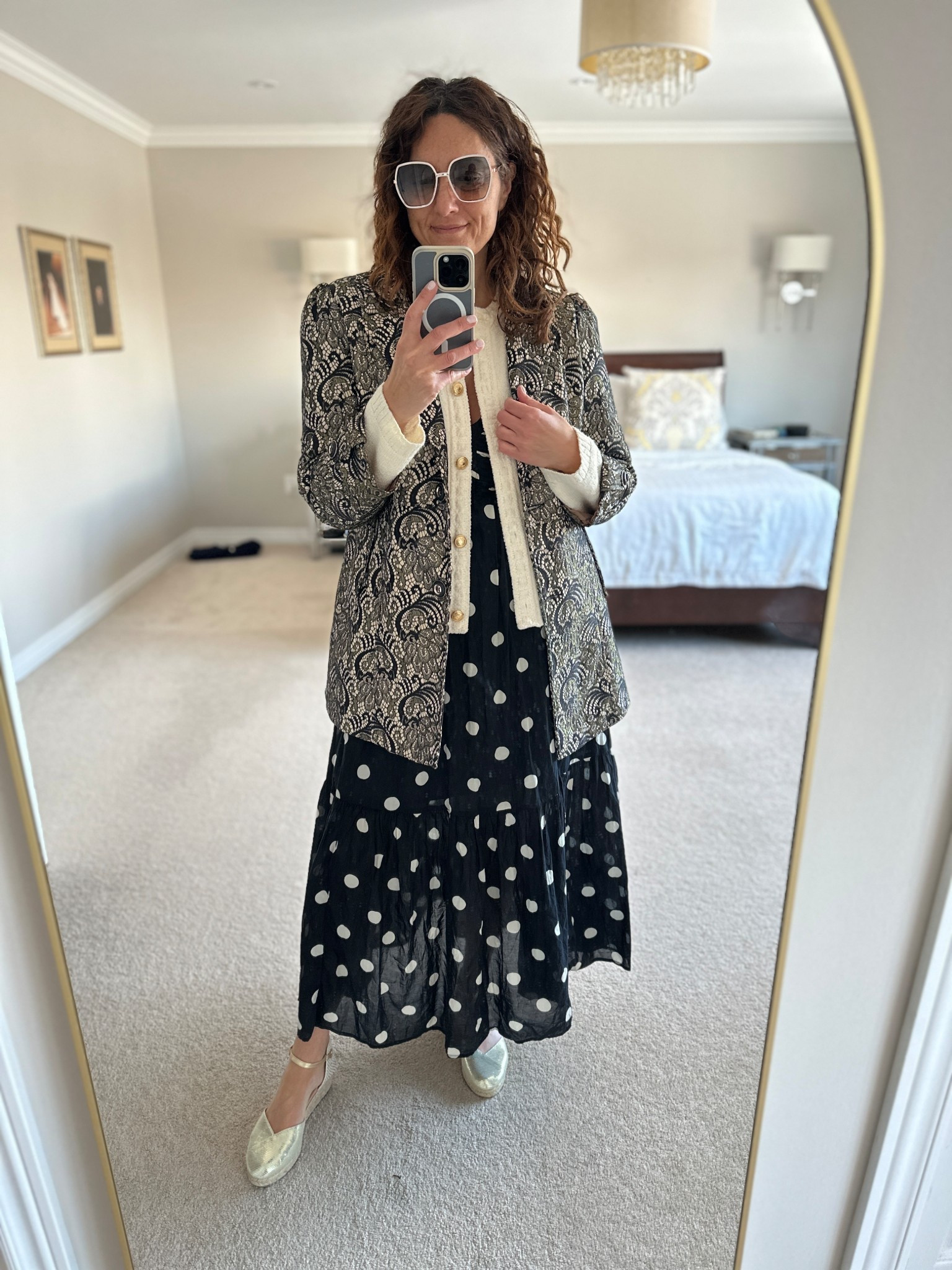 Playing dress up in polka dots. Polka dots are a timeless classic to add to your warmer weather wardrobe! 

#LTKOver40 #LTKMidsize #LTKTall