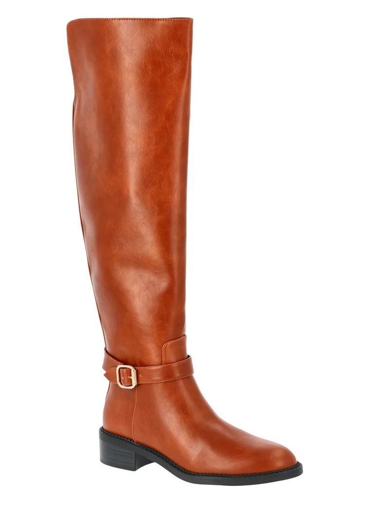 Time and Tru Womens Tall Riding Boots, Wide Width Available | Walmart (US)