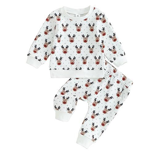 Ledy Champswiin Baby Boy Christmas Clothes Set Cute Sweatshirt & Long Pants Outfit Winter Toddler Sweatsuits | Amazon (US)