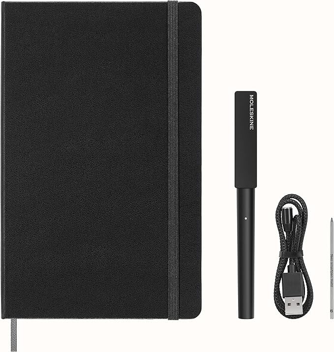 Moleskine Writing Set Smart Notebook & New Smart Pen (2022 Edition) - Store Handwritten Notes Dig... | Amazon (US)