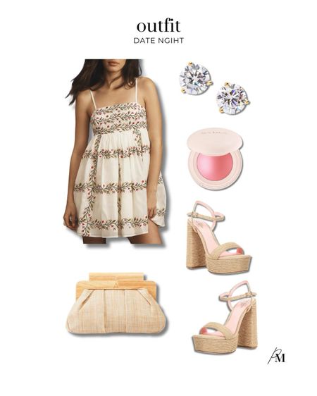 Date night outfit idea. I love this Anthropologie dress and platform sandals. 

#LTKSeasonal #LTKStyleTip #LTKBeauty