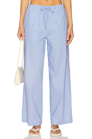 FAITHFULL THE BRAND Martine Pant in Micro Gingham Soft Blue from Revolve.com | Revolve Clothing (Global)