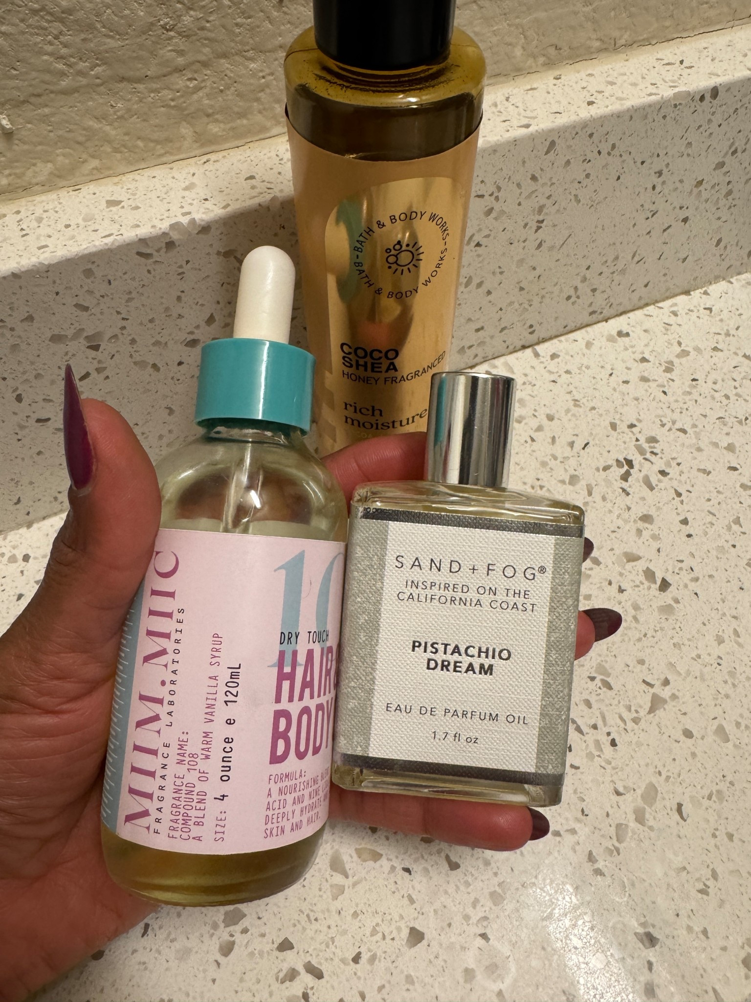 Scent of the day 
Warm Vanilla syrup, coco shea honey, and pistachio dream. 
Perfume oils deliver long lasting scents throughout the day. 

#LTKBeauty #LTKFindsUnder50