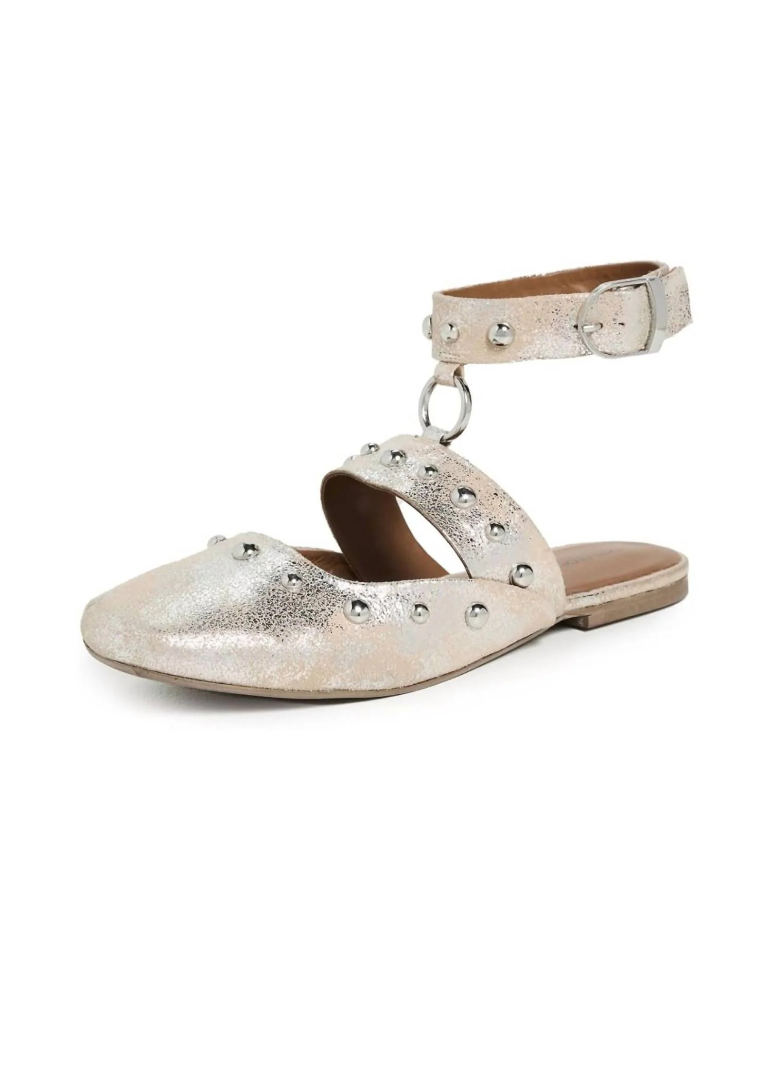Women's Camille Mystic O-Ring Flats Ballet In Beige | Shop Simon