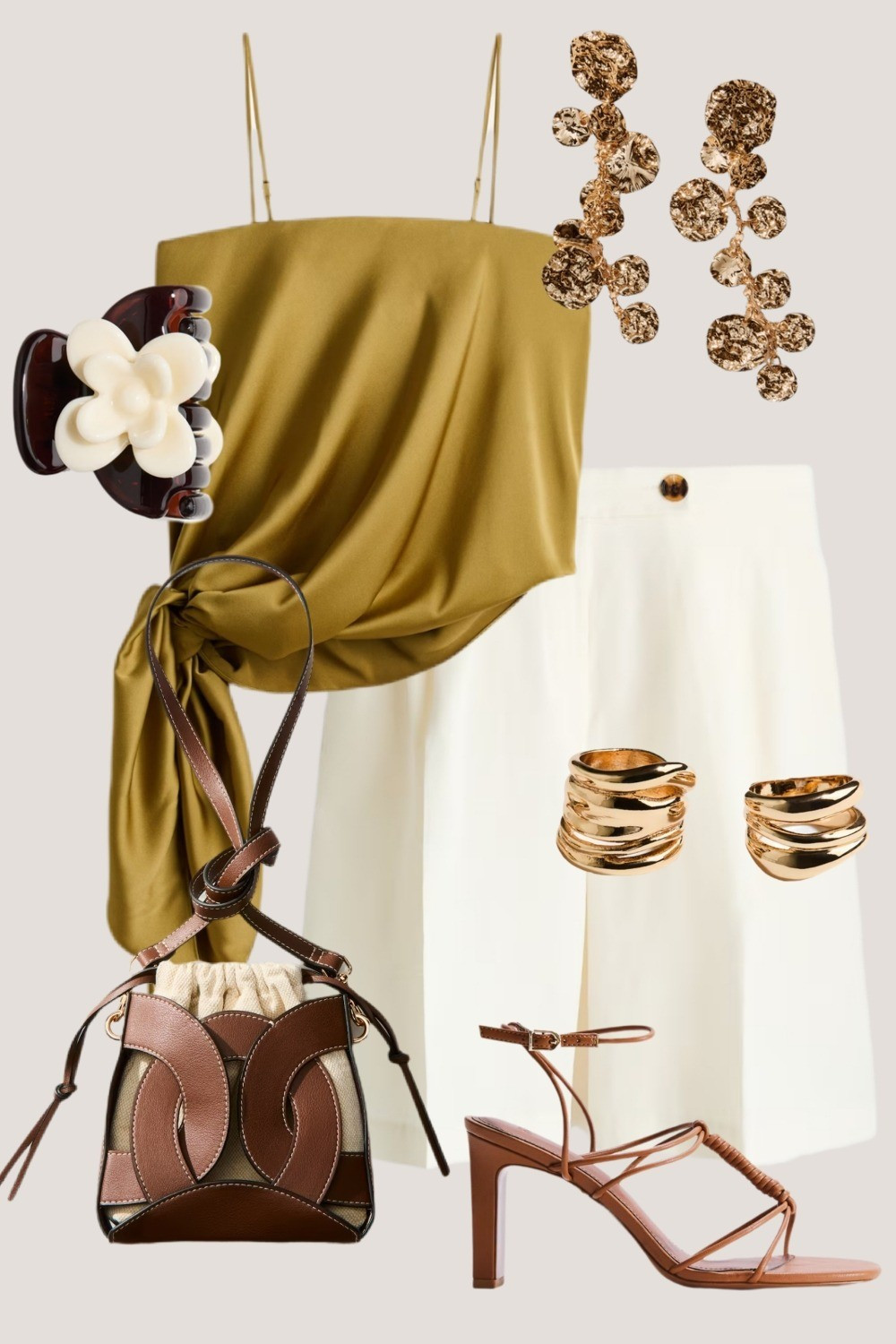 This satin cami top looks so much more expensive than what it is! And it makes for a great elevated Summer look as well!

#LTKootd
