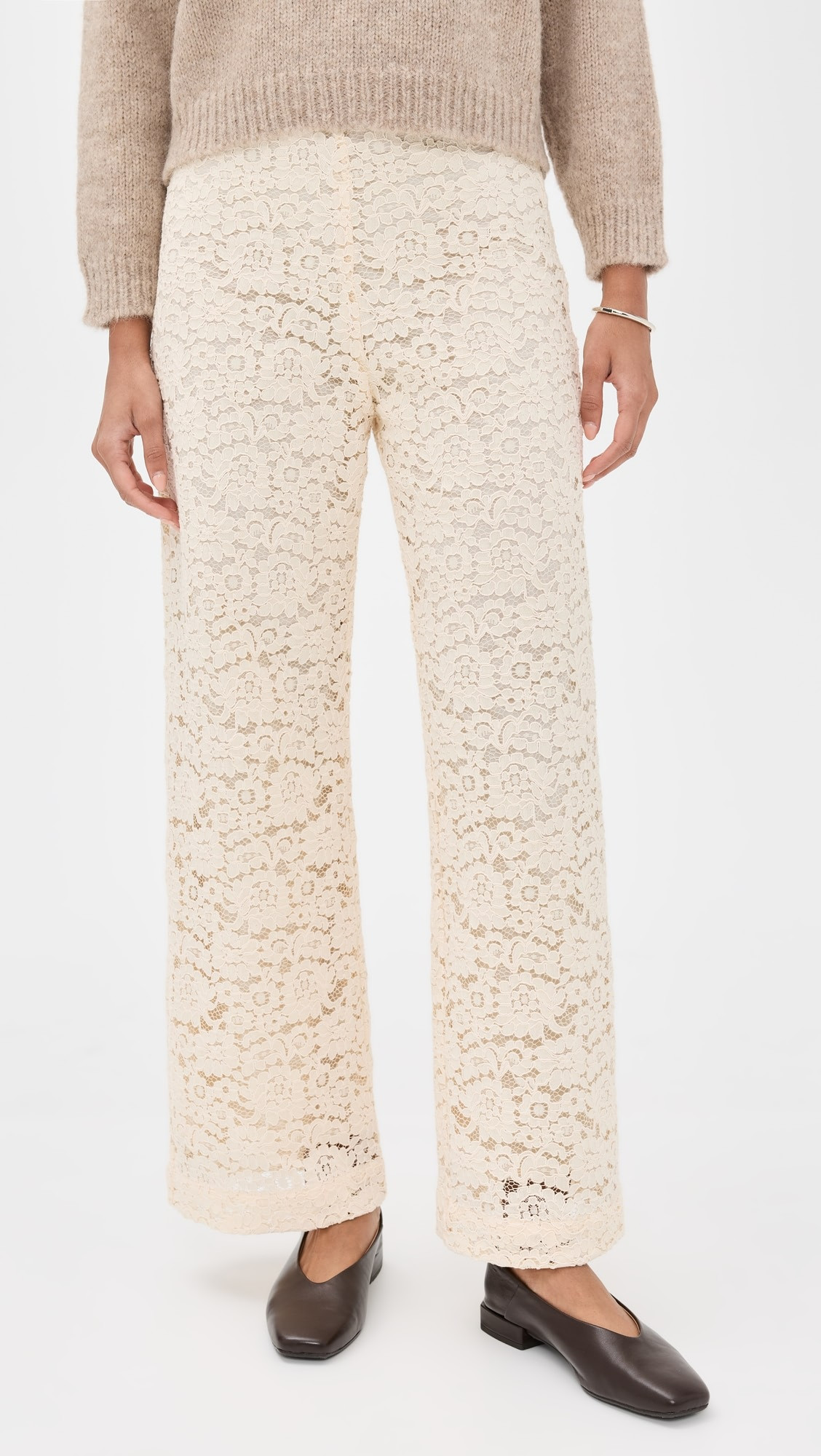 Lace Wide Trousers | Shopbop