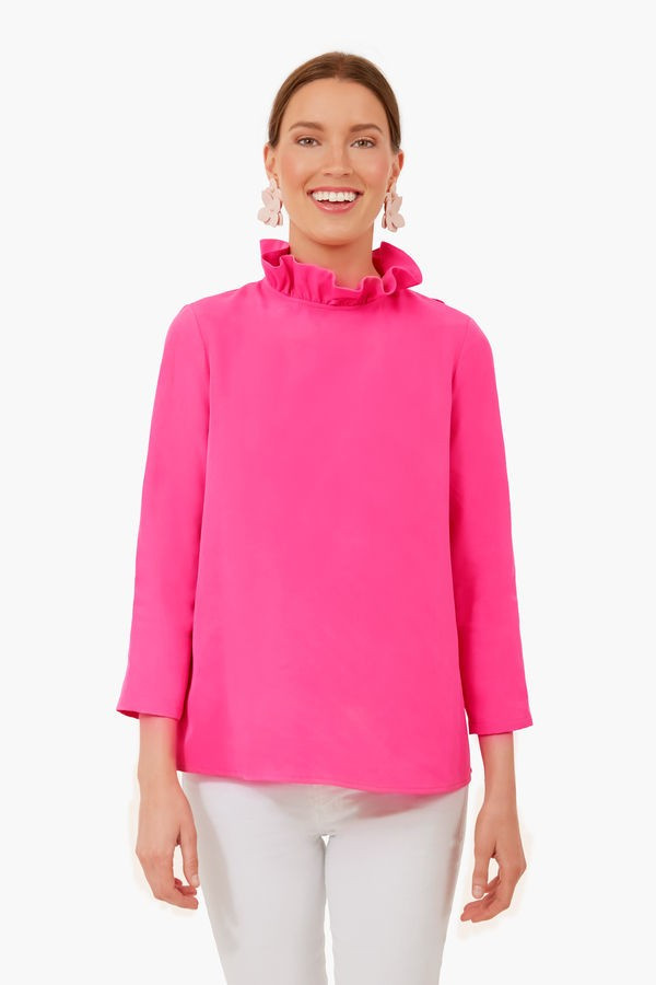 Hot Pink Faye Blouse | Tuckernuck (US)