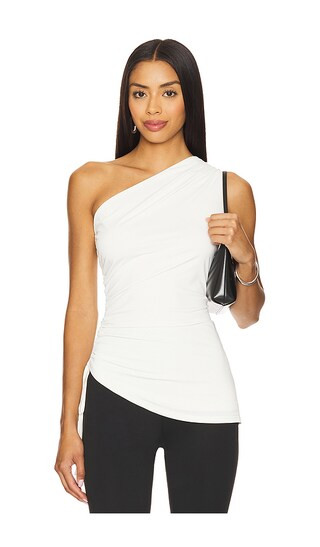 Myna Asymmetrical Top in White | Revolve Clothing (Global)