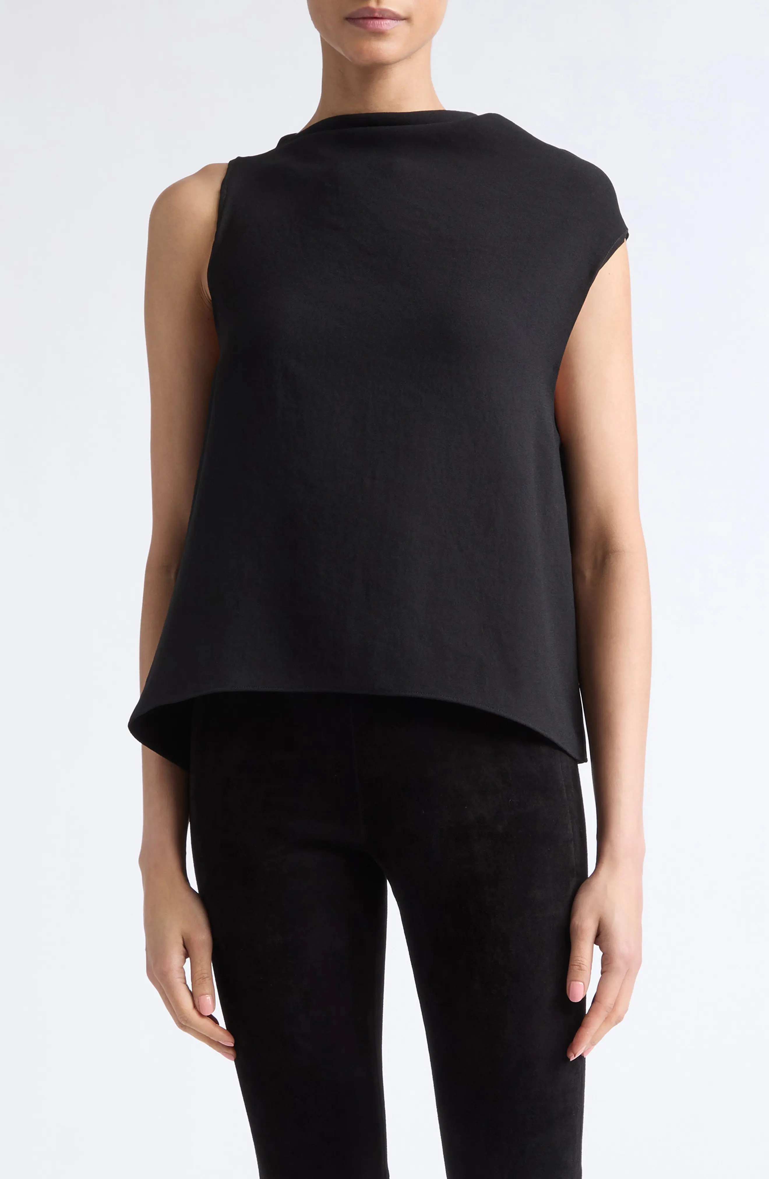 Asymmetric Drape Sleeveless Top (Women) | Nordstrom | Nordstrom