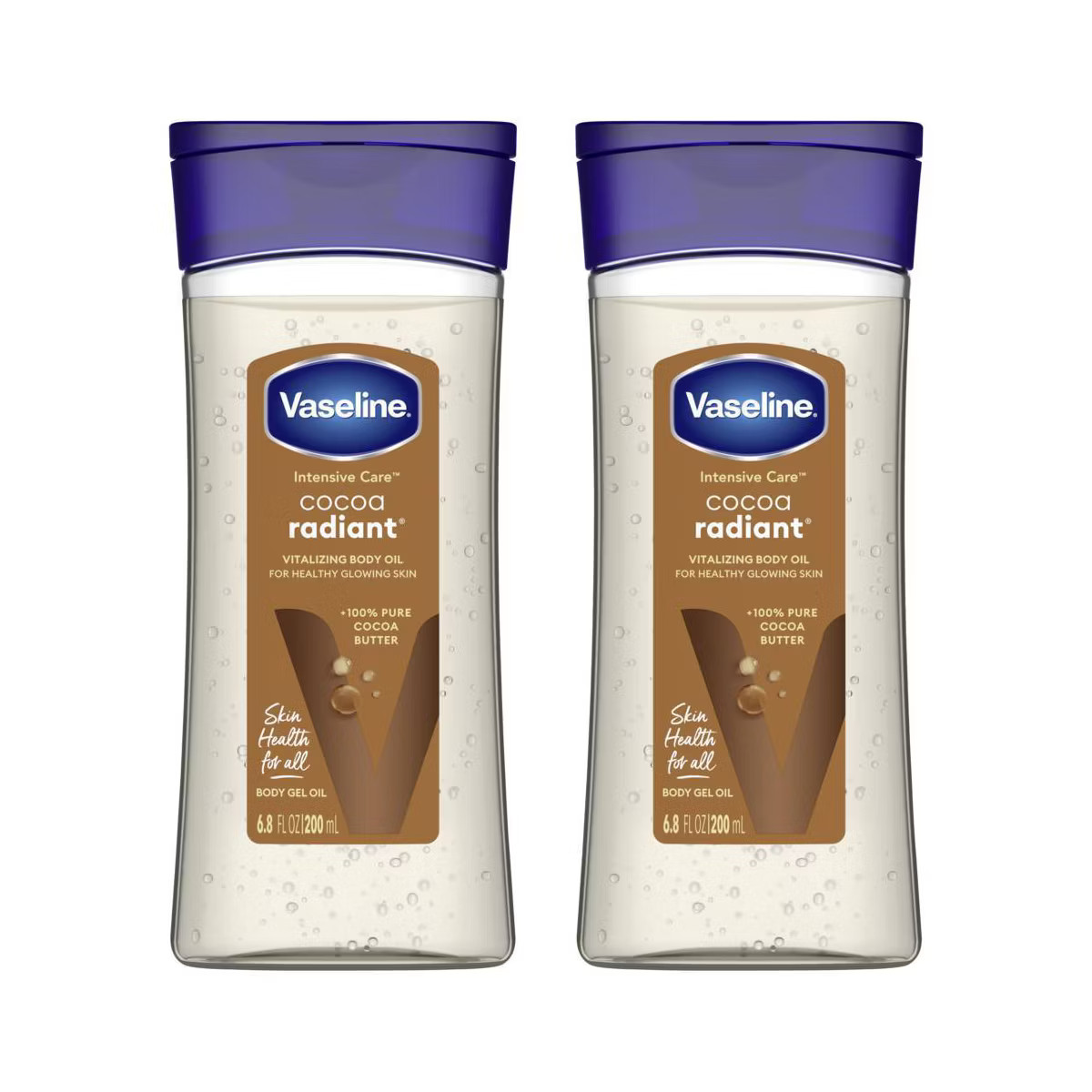 Vaseline 2 Pack/6.8 fl oz Each Intensive Care Cocoa Radiant Body Gel Oil Scented | Target