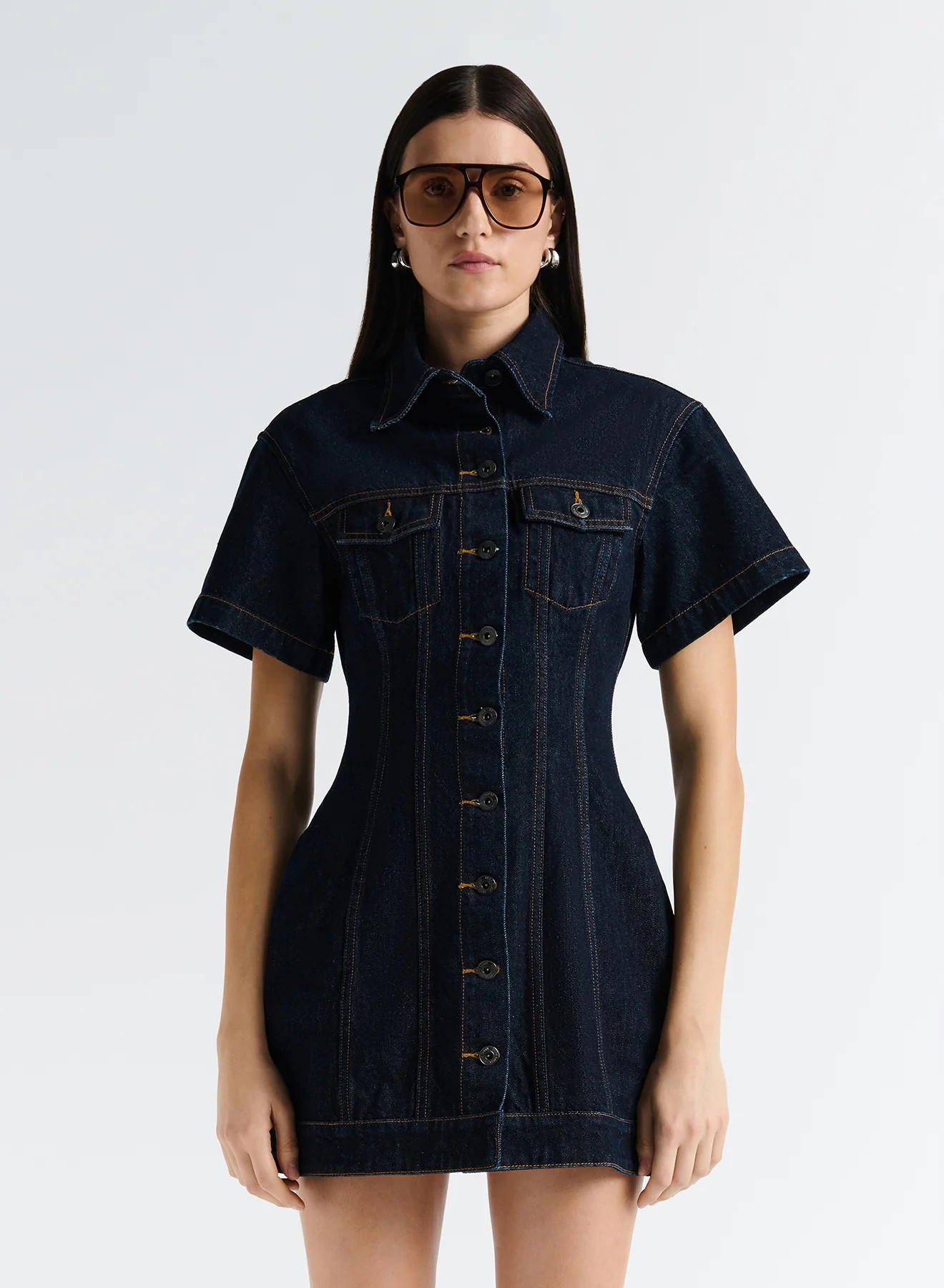 OLLIE DRESS (DARK INDIGO) | Anna Quan (Global)